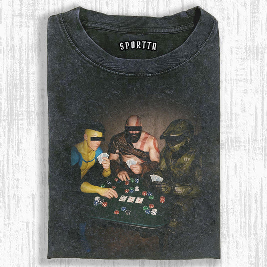 GAME ICONS' POKER NIGHT RETRO - STYLE T-SHIRT