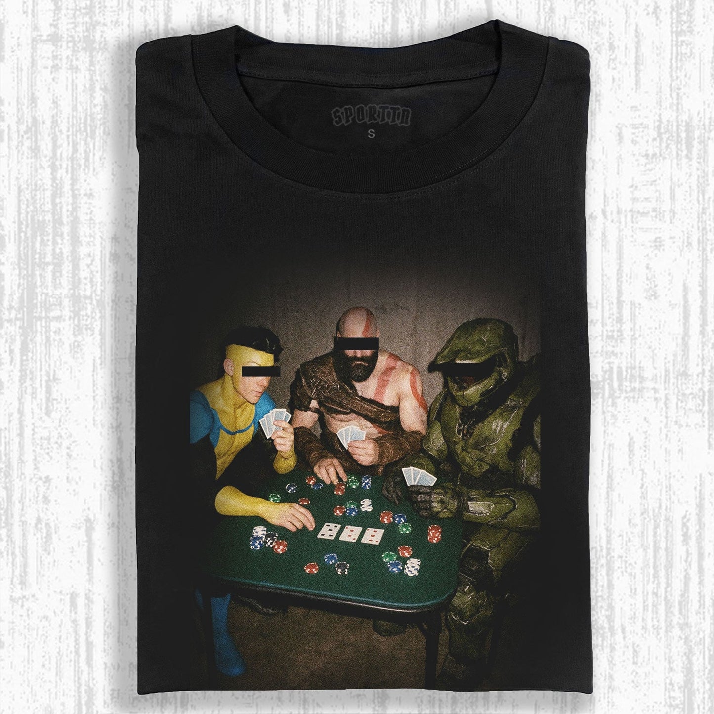 GAME ICONS' POKER NIGHT RETRO - STYLE T-SHIRT
