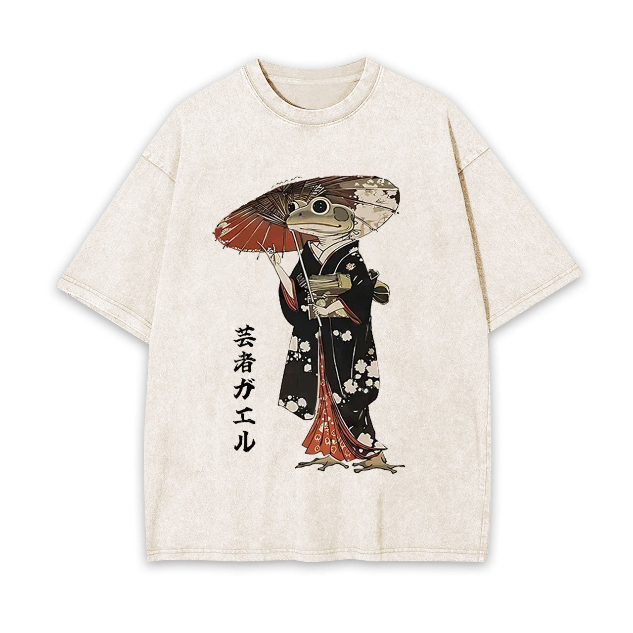 GEISHA FROG WASHED T-SHIRT 