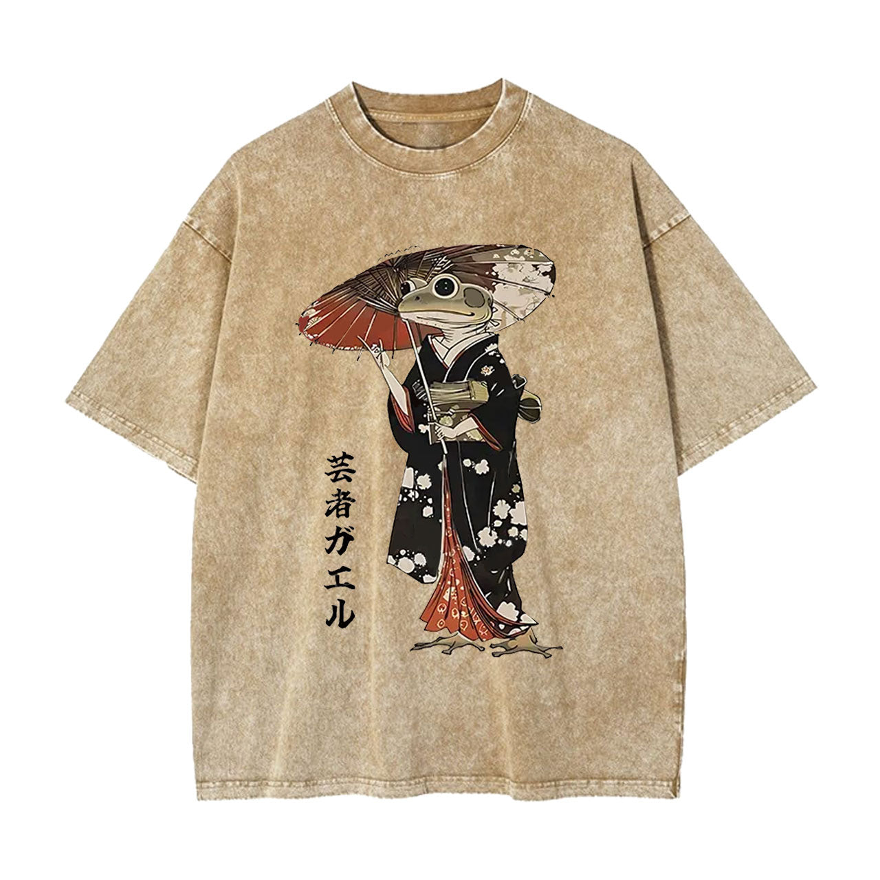 GEISHA FROG WASHED T-SHIRT 