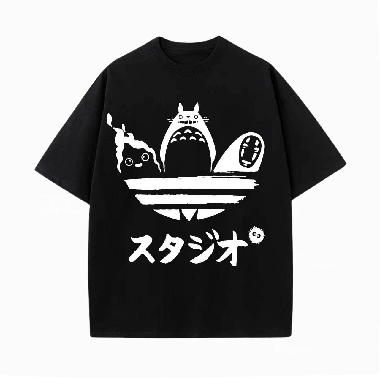 GHIBLI UNISEX ANIME INSPIRED VINTAGE TEE -[FRONT]