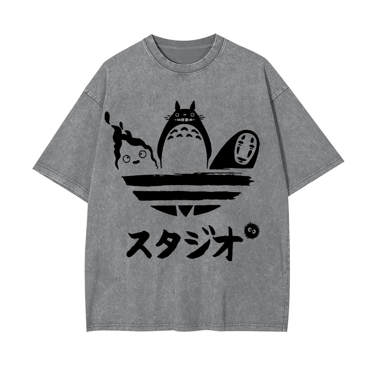 GHIBLI UNISEX ANIME INSPIRED VINTAGE TEE -[FRONT]