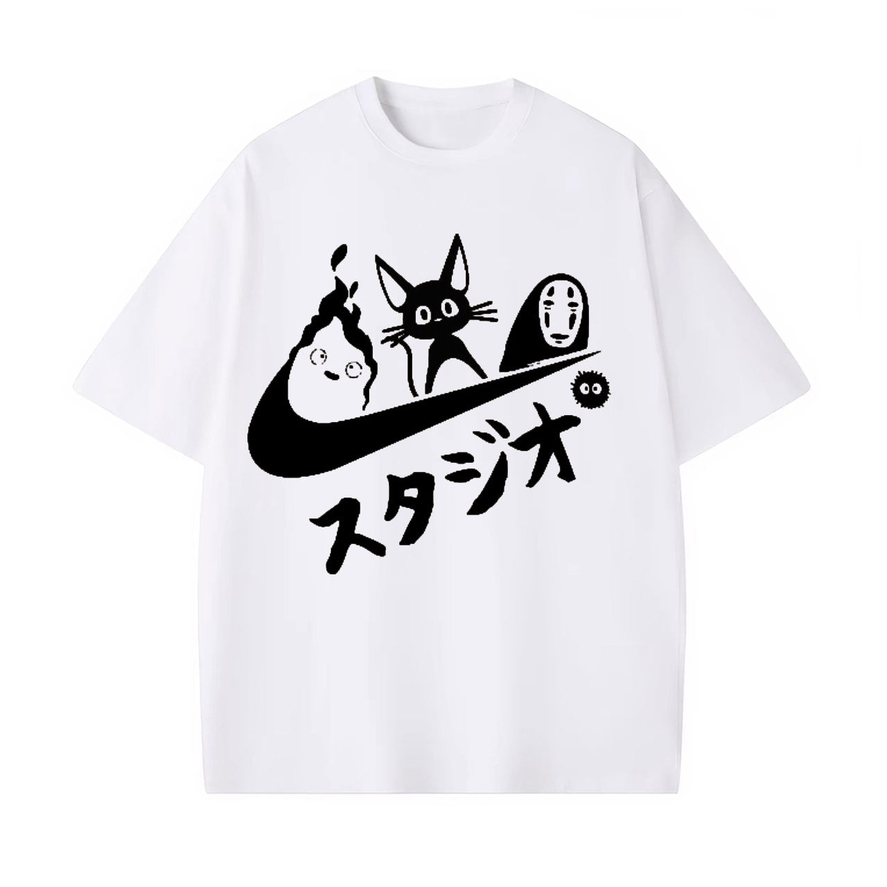 GHIBLI UNISEX ANIME INSPIRED VINTAGE TEE -[FRONT]