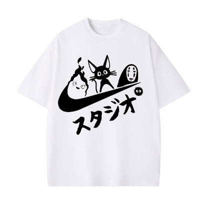 GHIBLI UNISEX ANIME INSPIRED VINTAGE TEE -[FRONT]