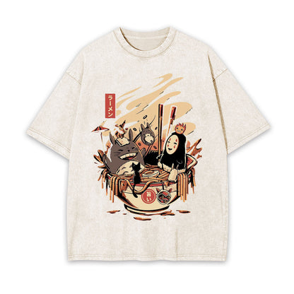 GHIBLI UNISEX ANIME INSPIRED VINTAGE TEE -[FRONT]
