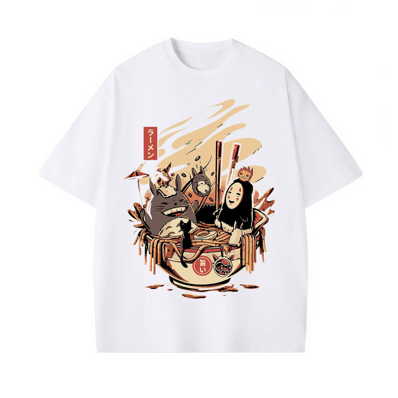 GHIBLI UNISEX ANIME INSPIRED VINTAGE TEE -[FRONT]