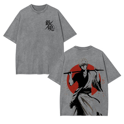 GINTOKI UNISEX ANIME INSPIRED VINTAGE OVERSIZED TEE丨GINTAMA[DS]