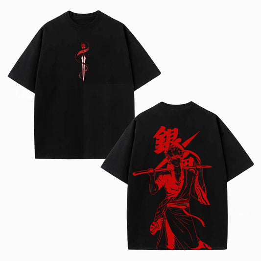 GINTOKI UNISEX ANIME INSPIRED VINTAGE OVERSIZED TEE 丨GINTAMA[DS]