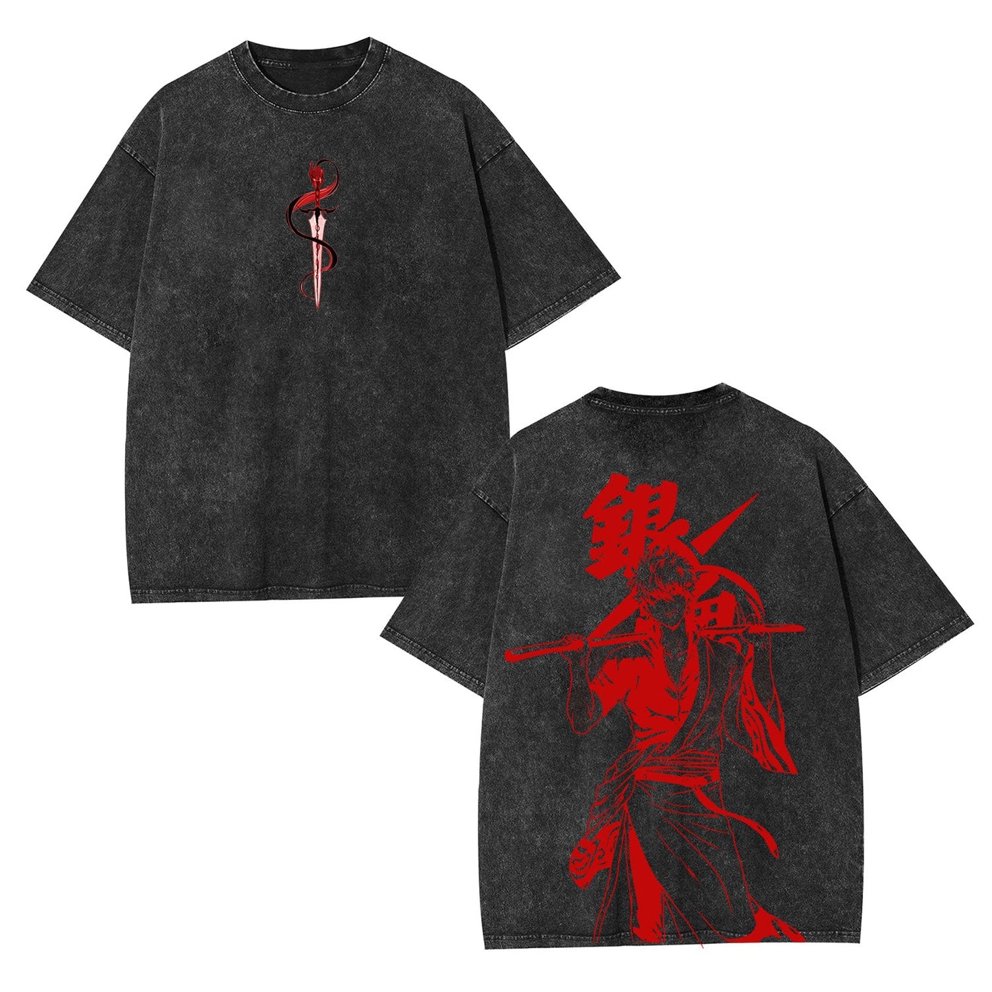 GINTOKI UNISEX ANIME INSPIRED VINTAGE OVERSIZED TEE 丨GINTAMA[DS]