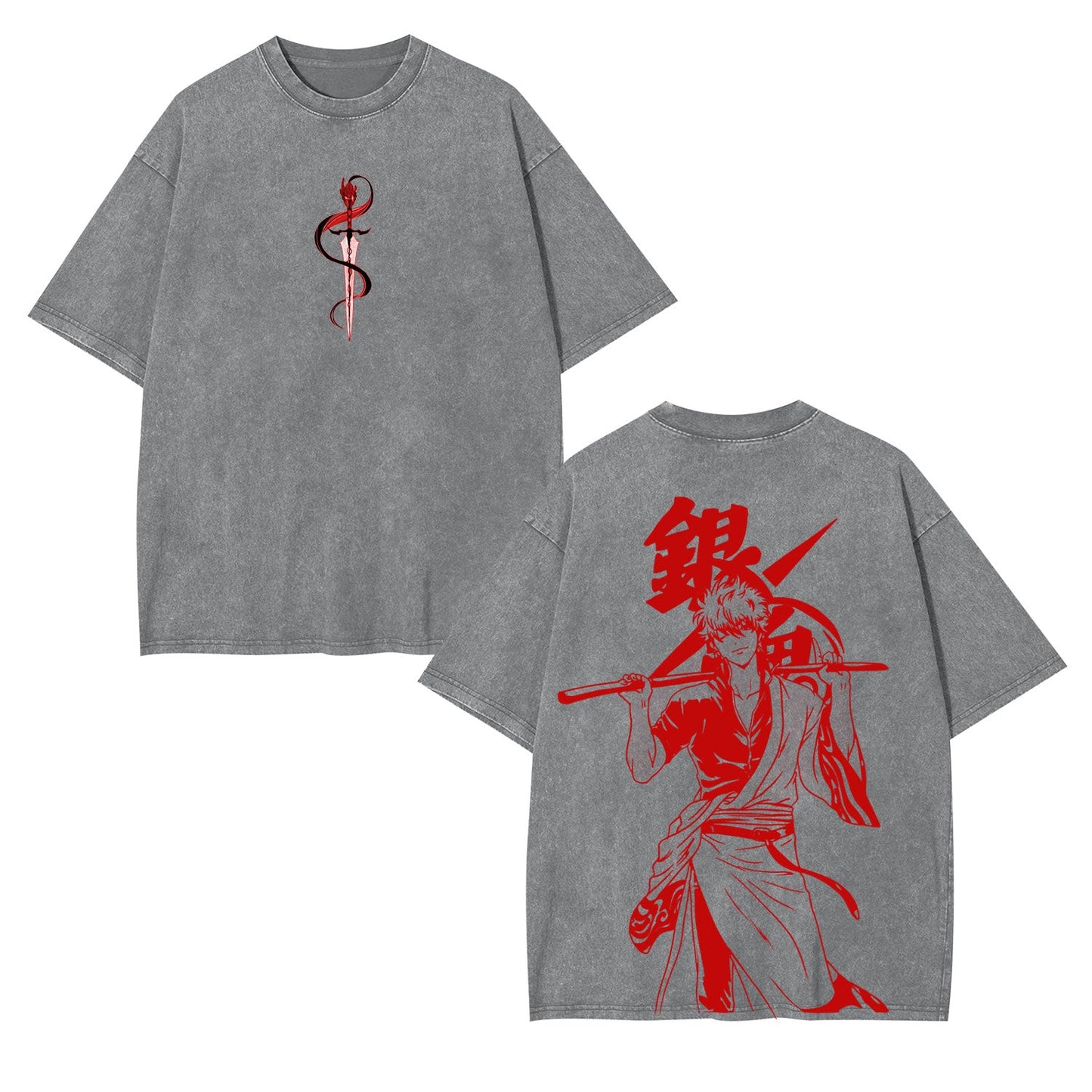GINTOKI UNISEX ANIME INSPIRED VINTAGE OVERSIZED TEE 丨GINTAMA[DS]