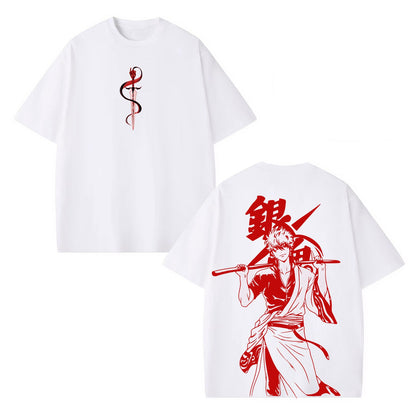 GINTOKI UNISEX ANIME INSPIRED VINTAGE OVERSIZED TEE 丨GINTAMA[DS]