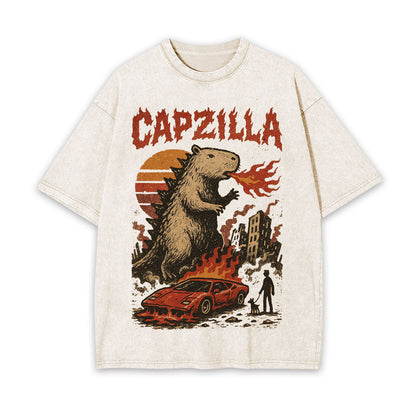 GODZILLA CAPYBARA VINTAGE JAPANESE T-SHIRT 
