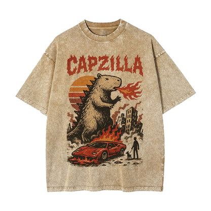GODZILLA CAPYBARA VINTAGE JAPANESE T-SHIRT 