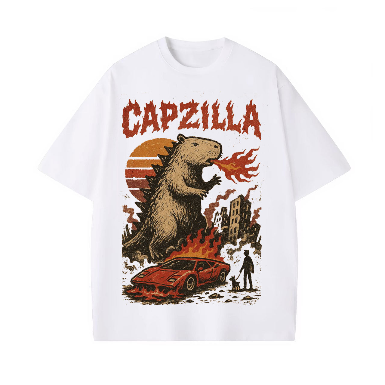 GODZILLA CAPYBARA VINTAGE JAPANESE T-SHIRT 