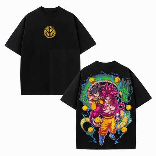 GOKU SUPER SAIYAN 4 VINTAGE OVERSIZED TEE丨DRAGON BALL-[DS]