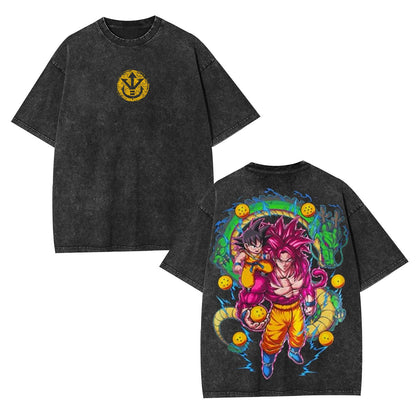 GOKU SUPER SAIYAN 4 VINTAGE OVERSIZED TEE丨DRAGON BALL-[DS]