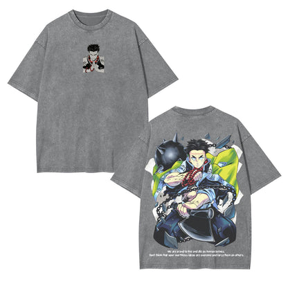 GYOMEI DEMON SLAYER UNISEX ANIME INSPIRED VINTAGE OVERSIZED TEE-[DS]