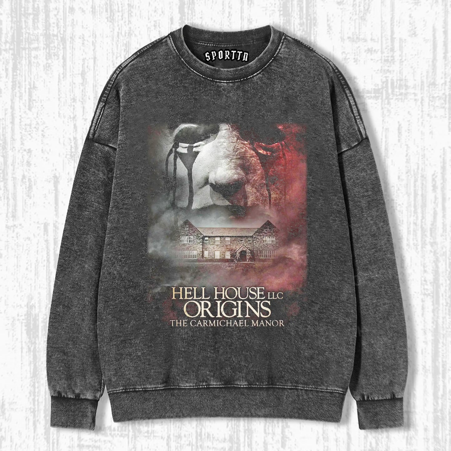 HELL HOUSE LLC ORIGINS THE CARMICHAEL MANOR T-SHIRT