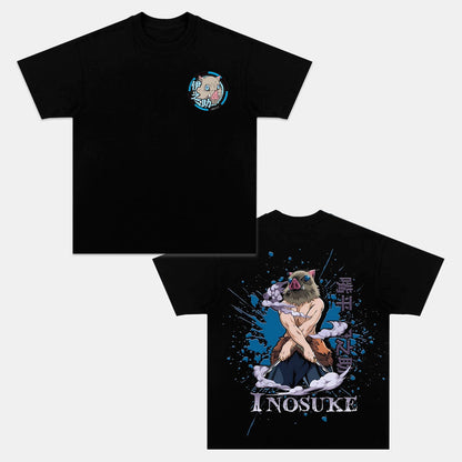 HASHIBIRA INOSUKE UNISEX ANIME INSPIRED VINTAGE T-SHIRT丨DEMON SLAYER-[DS]