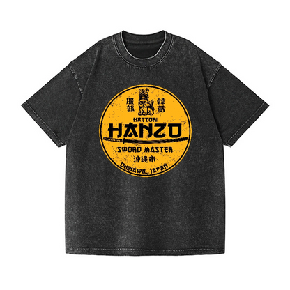 HATTORI HANZO KOMAINU OKINAWA JAPAN VINTAGE WASH JAPANESE DESIGN T-SHIRT 