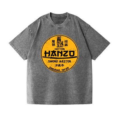 HATTORI HANZO KOMAINU OKINAWA JAPAN VINTAGE WASH JAPANESE DESIGN T-SHIRT 