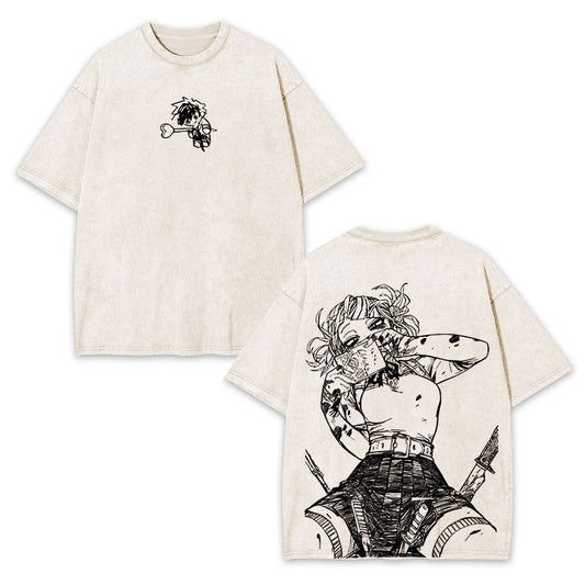 HIMIKO TOGA MY HERO ACADEMIA UNISEX ANIME INSPIRED VINTAGE TEE-[DS]