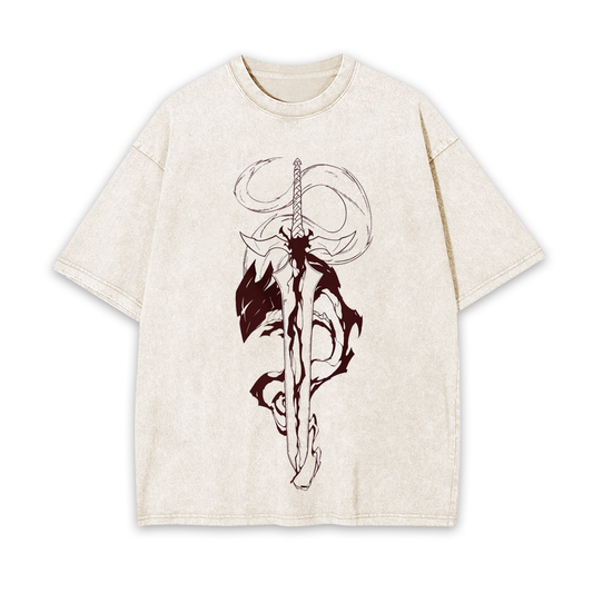IGRIS UNISEX ANIME INSPIRED VINTAGE TEE丨SOLO LEVELING-[FRONT]