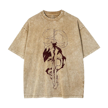 IGRIS UNISEX ANIME INSPIRED VINTAGE TEE丨SOLO LEVELING-[FRONT]