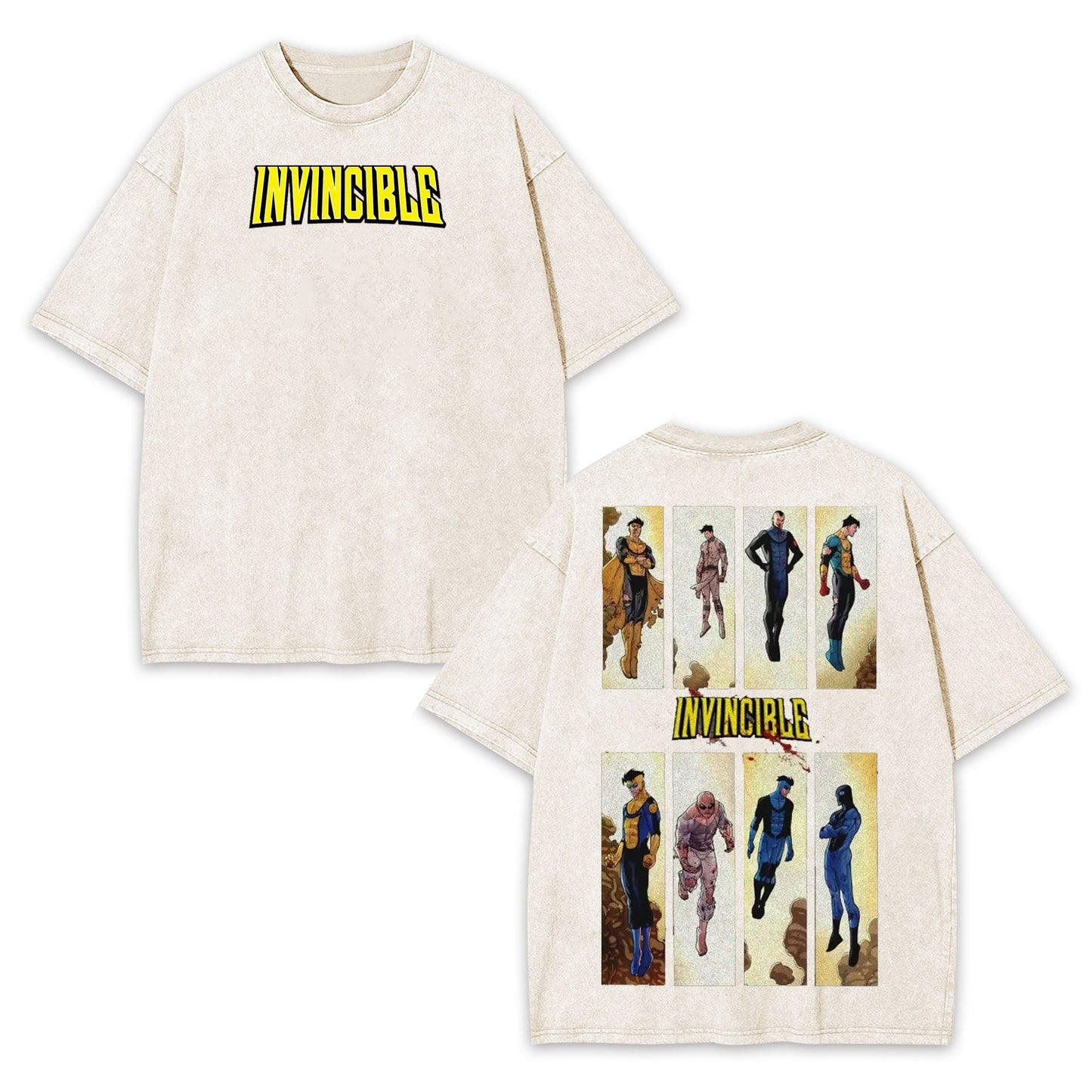 INVINCIBLE UNISEX ANIME INSPIRED VINTAGE T-SHIRT-[DS]