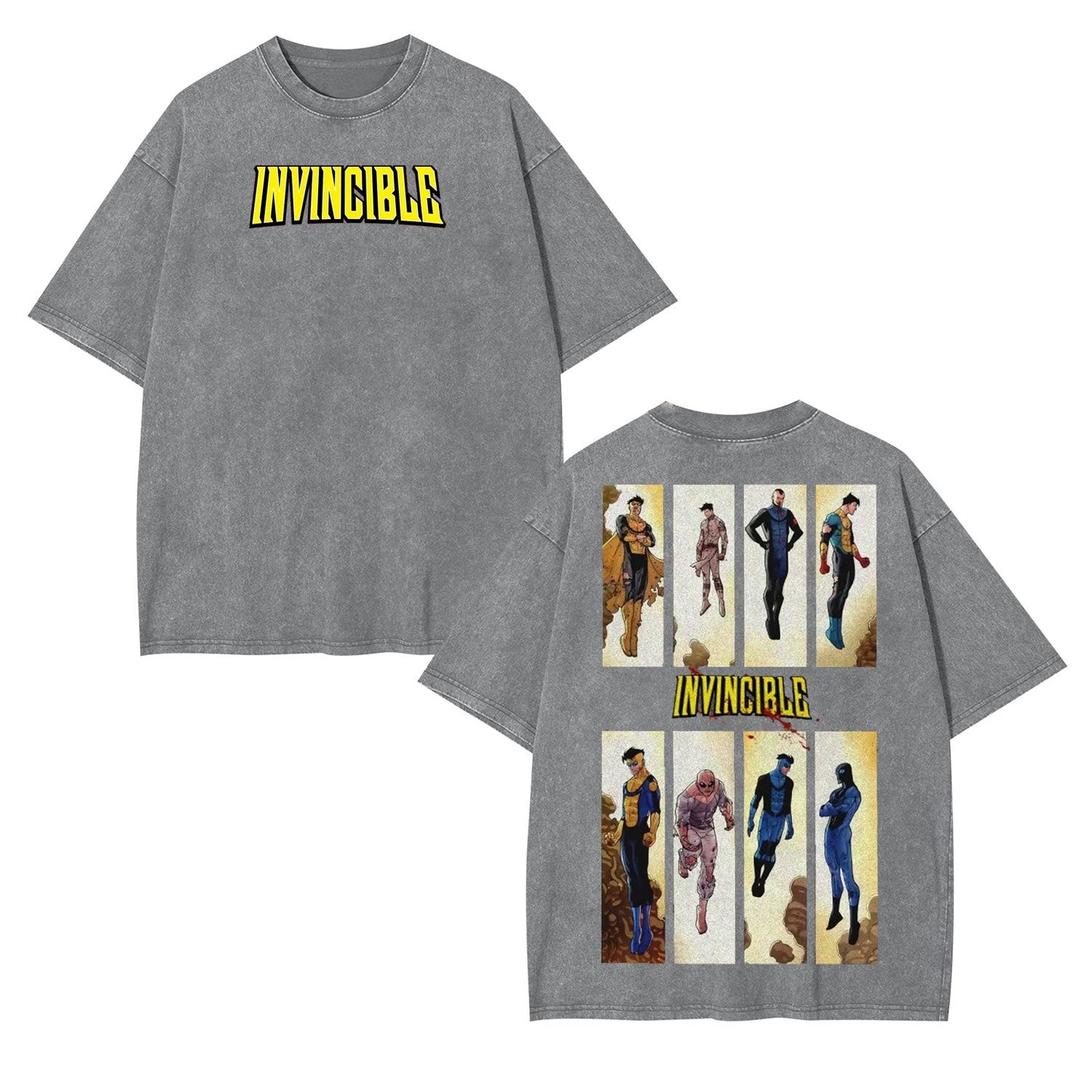 INVINCIBLE UNISEX ANIME INSPIRED VINTAGE T-SHIRT-[DS]