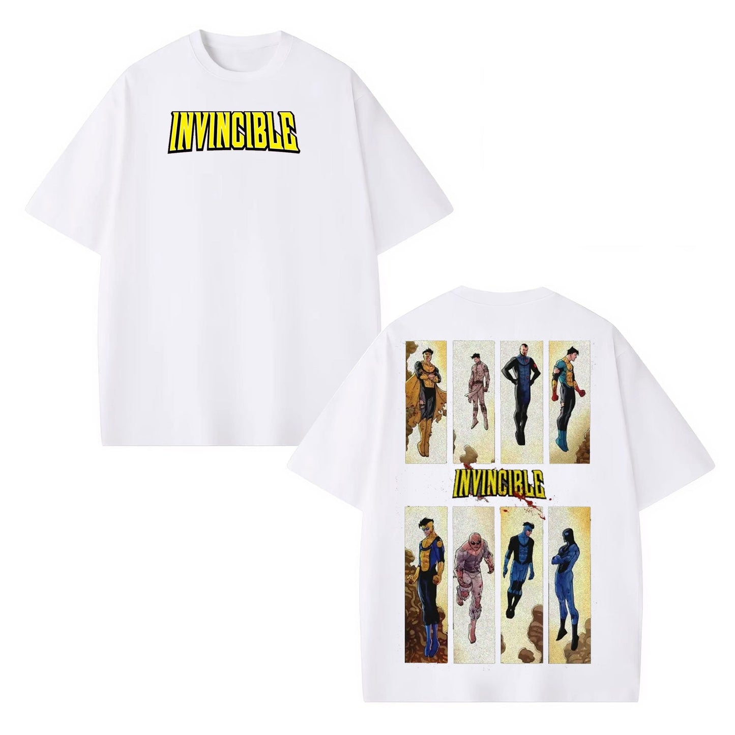 INVINCIBLE UNISEX ANIME INSPIRED VINTAGE T-SHIRT-[DS]