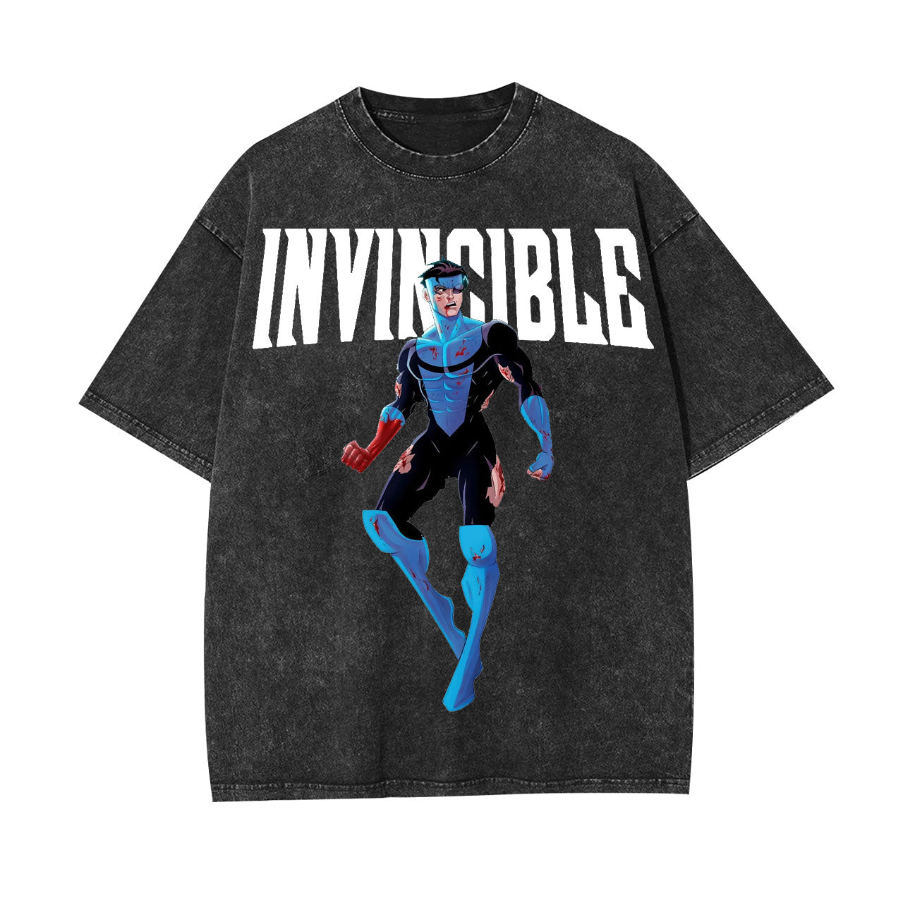 INVINCIBLE UNISEX ANIME INSPIRED VINTAGE T-SHIRT-[FRONT]