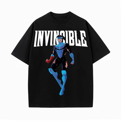 INVINCIBLE UNISEX ANIME INSPIRED VINTAGE T-SHIRT-[FRONT]