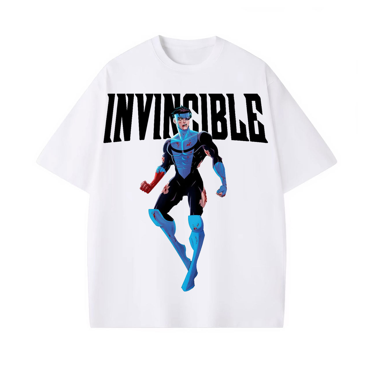 INVINCIBLE UNISEX ANIME INSPIRED VINTAGE T-SHIRT-[FRONT]