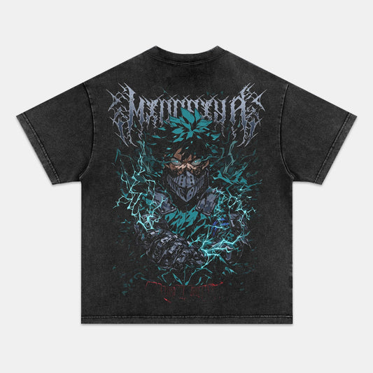 IZUKU MIDORIYA UNISEX ANIME INSPIRED VINTAGE OVERSIZED TEE丨MY HERO ACADEMIA-[BACK]