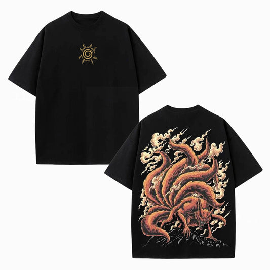 JINCHURIKI KURAMA NINE TAILED FOX NARUTO SHIPPUDEN OVERSIZETEE-[DS]