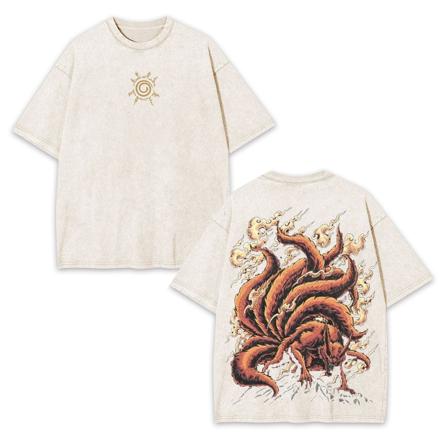 JINCHURIKI KURAMA NINE TAILED FOX NARUTO SHIPPUDEN OVERSIZETEE-[DS]