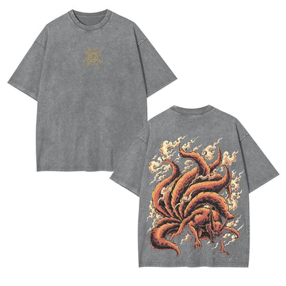 JINCHURIKI KURAMA NINE TAILED FOX NARUTO SHIPPUDEN OVERSIZETEE-[DS]