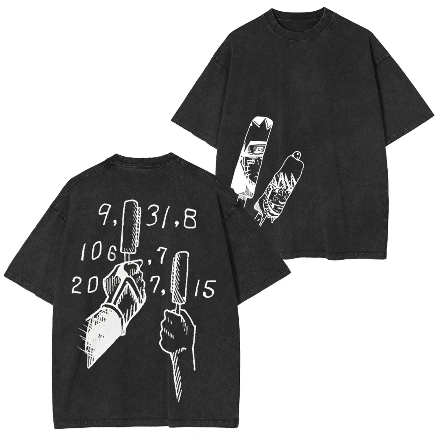 JIRAIYA -NARUTO UNISEX ANIME INSPIRED VINTAGE T-SHIRT-[DS]