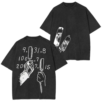 JIRAIYA -NARUTO UNISEX ANIME INSPIRED VINTAGE T-SHIRT-[DS]