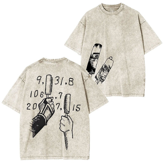JIRAIYA -NARUTO UNISEX ANIME INSPIRED VINTAGE T-SHIRT-[DS]