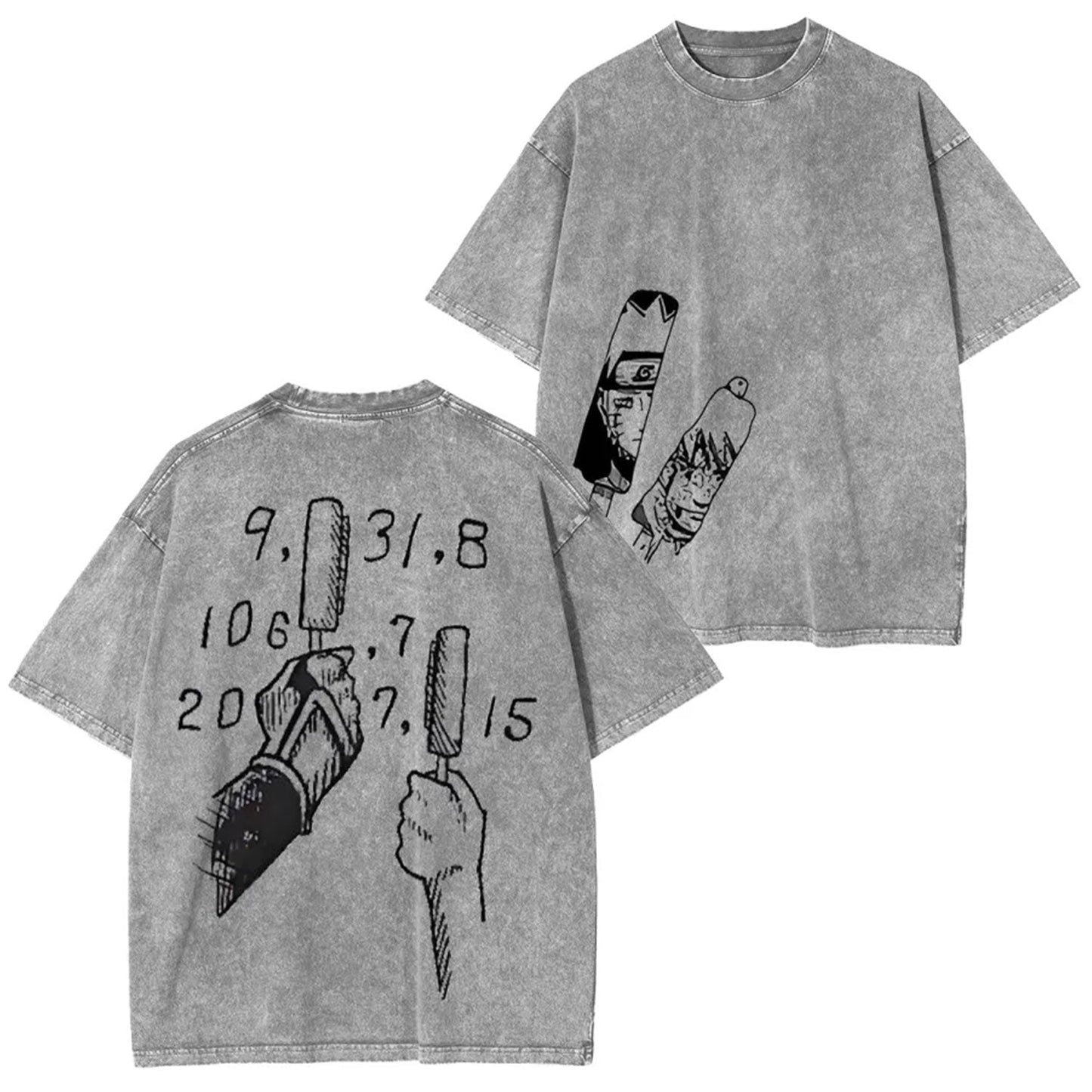 JIRAIYA -NARUTO UNISEX ANIME INSPIRED VINTAGE T-SHIRT-[DS]