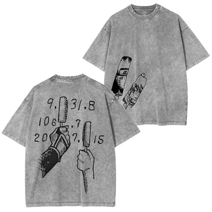 JIRAIYA -NARUTO UNISEX ANIME INSPIRED VINTAGE T-SHIRT-[DS]