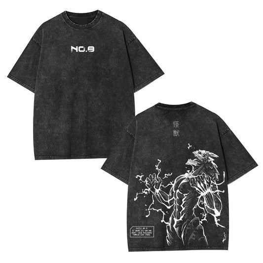 KAIJU NO.8  OVERSIZED WASHED ANIME TEE -[DS]