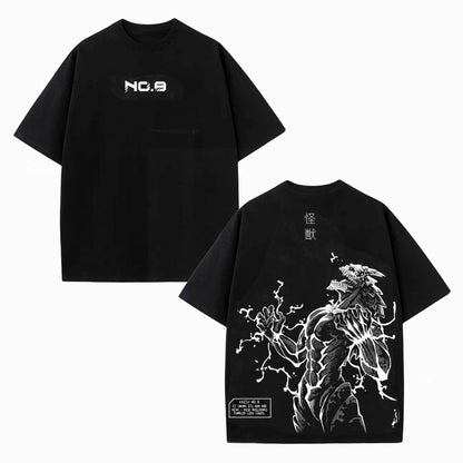 KAIJU NO.8  OVERSIZED WASHED ANIME TEE -[DS]