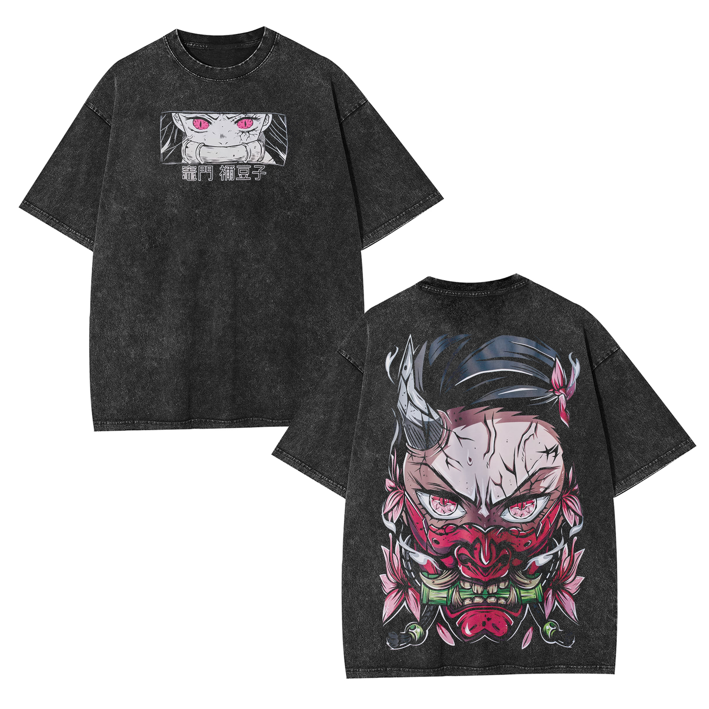 KAMADO NEZUKO DEMON SLAYER ANIME UNISEX WASHED T-SHIRT -[DS]