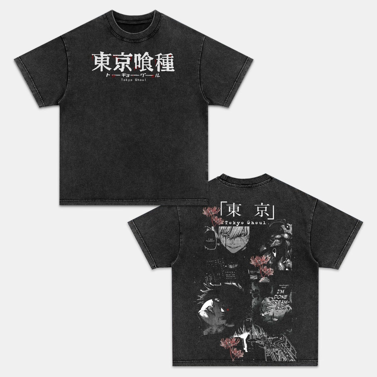 KANEKI KEN ANIME INSPIRED VINTAGE TEE丨TOKYO GHOUL-[DS]