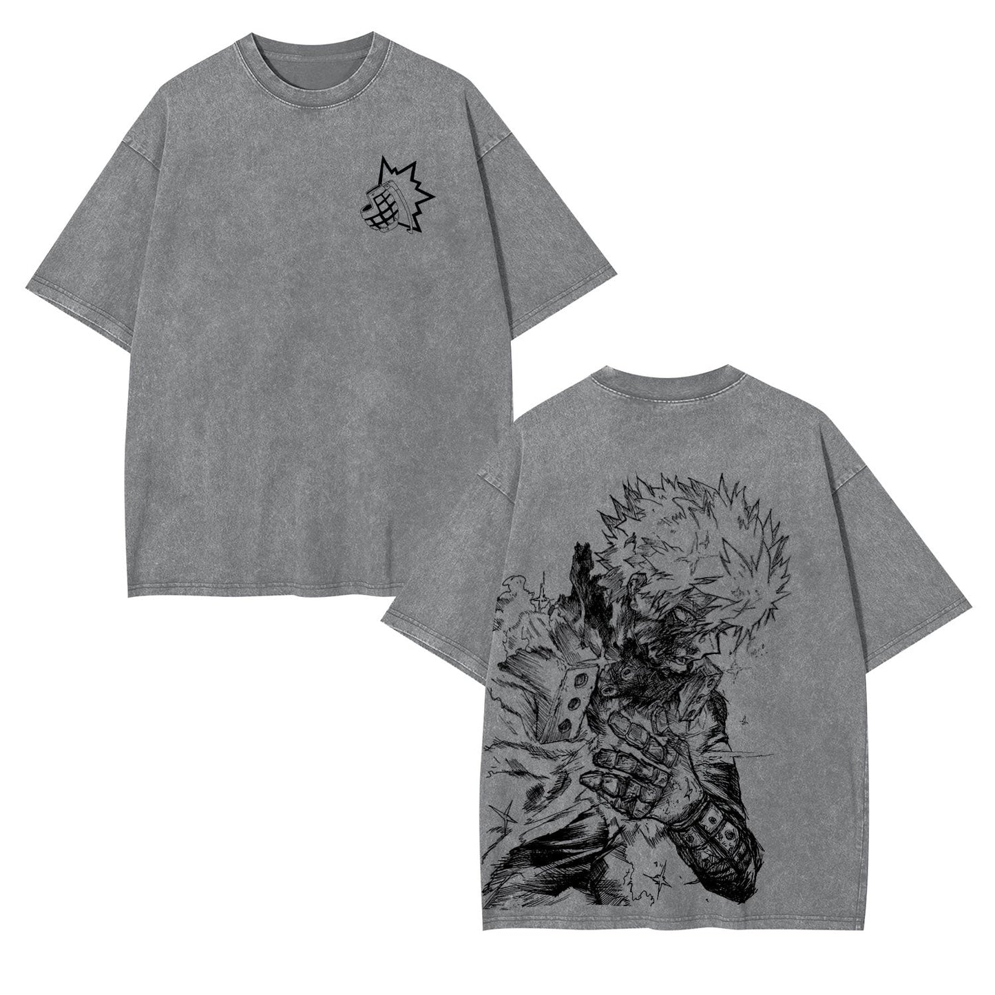 KATSUKI BAKUGO MY HERO ACADEMIA UNISEX ANIME INSPIRED VINTAGE TEE-[DS]