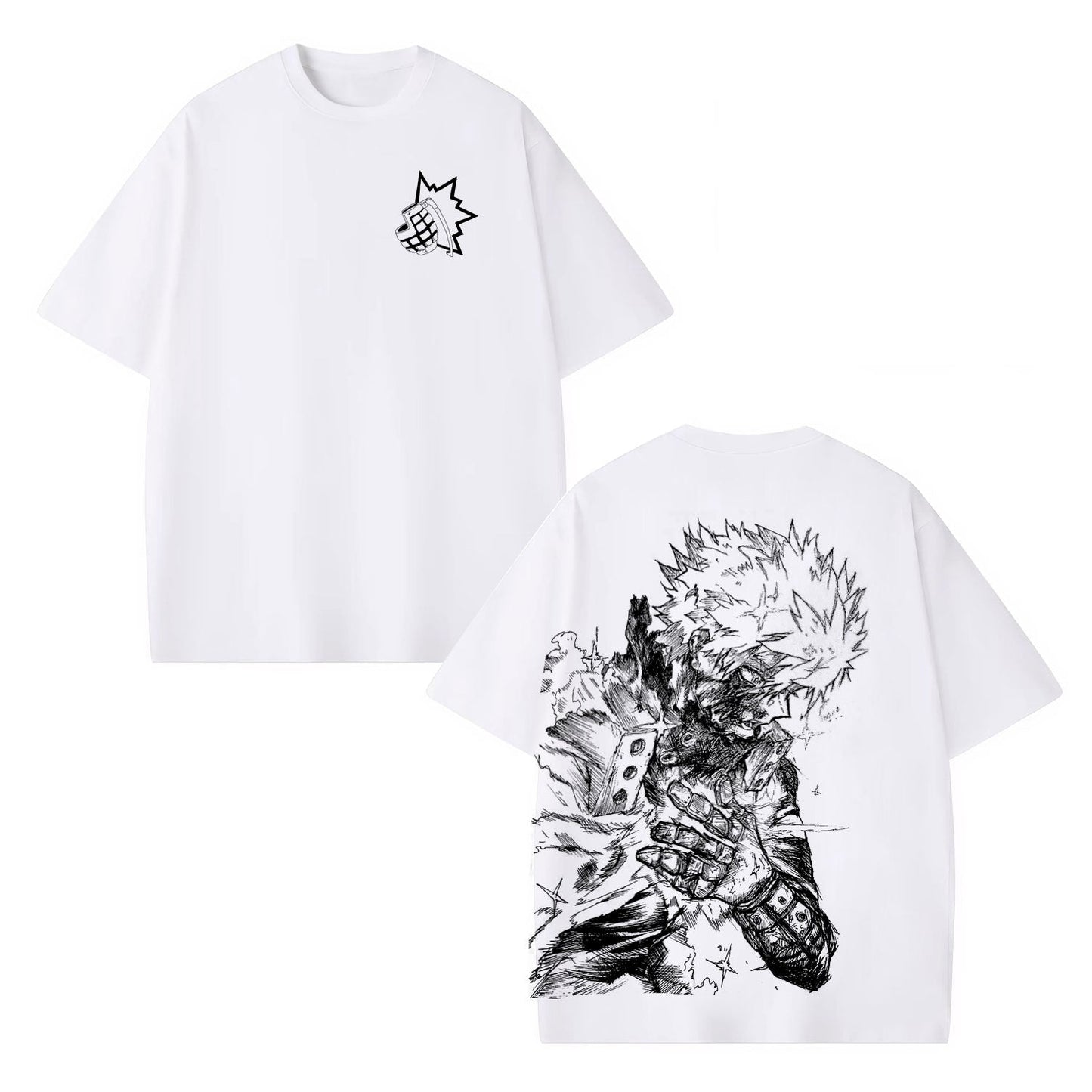 KATSUKI BAKUGO MY HERO ACADEMIA UNISEX ANIME INSPIRED VINTAGE TEE-[DS]