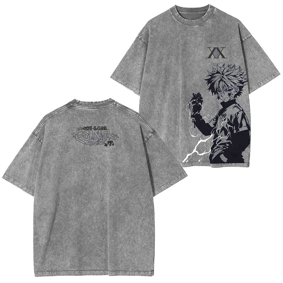 KILLUA ZOLDYCK ANIME OVERSIZED TEE 丨HUNTER × HUNTER-[DS]